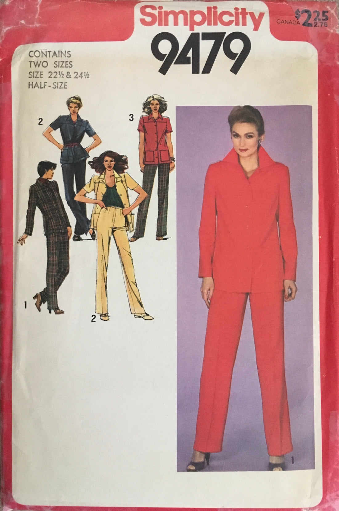 Simplicity 9479 Sewing Pattern (Vintage) UNCUT