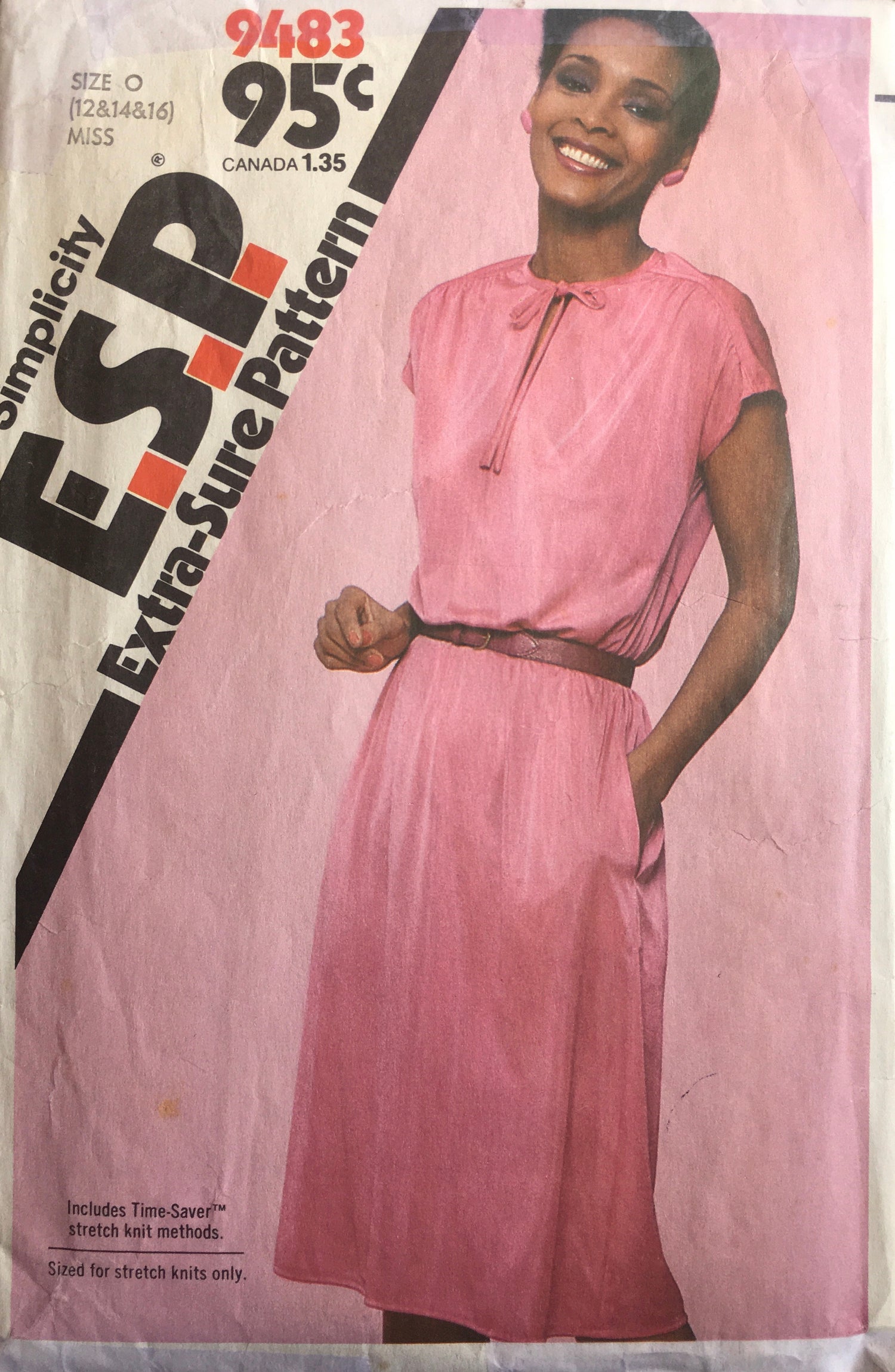 Simplicity 9483 Sewing Pattern (Vintage) CUT