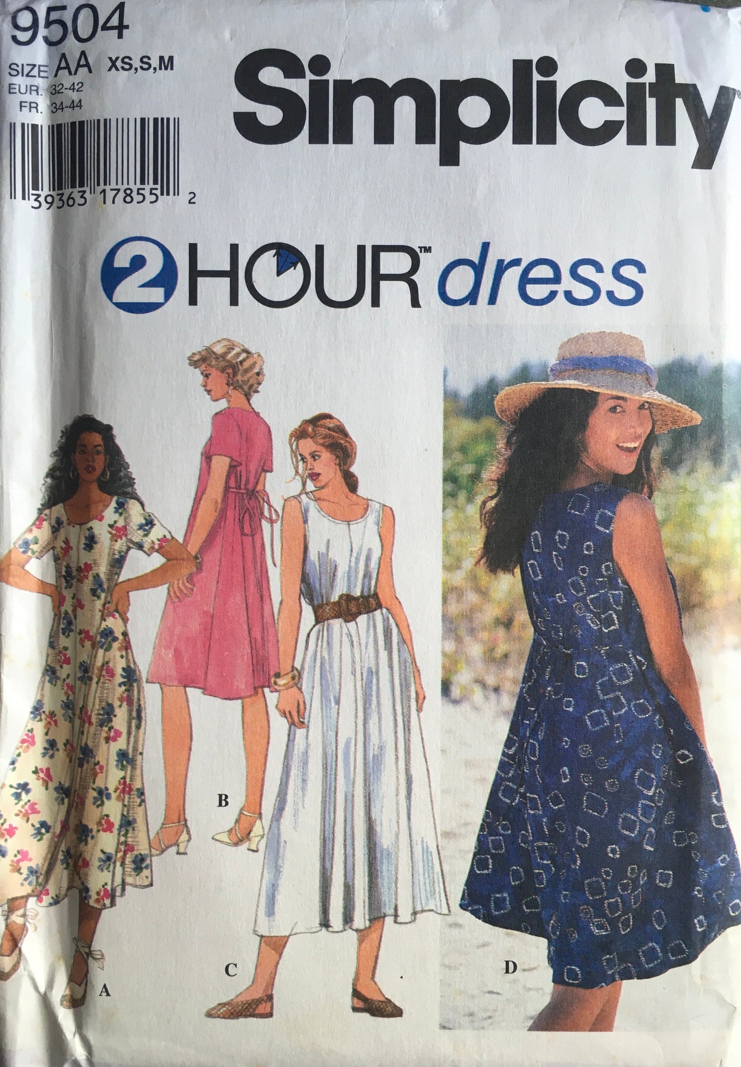 Simplicity 9504 Sewing Pattern (Vintage) UNCUT