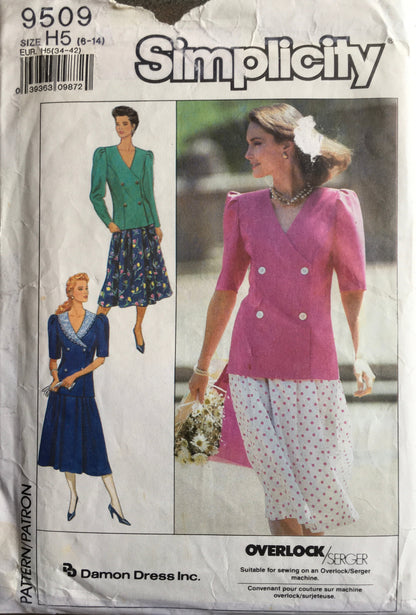Simplicity 9509 Sewing Pattern (Vintage) CUT
