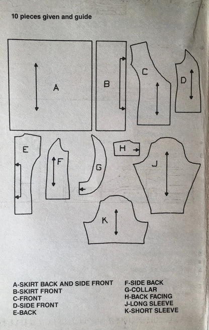 Simplicity 9509 Sewing Pattern (Vintage) CUT