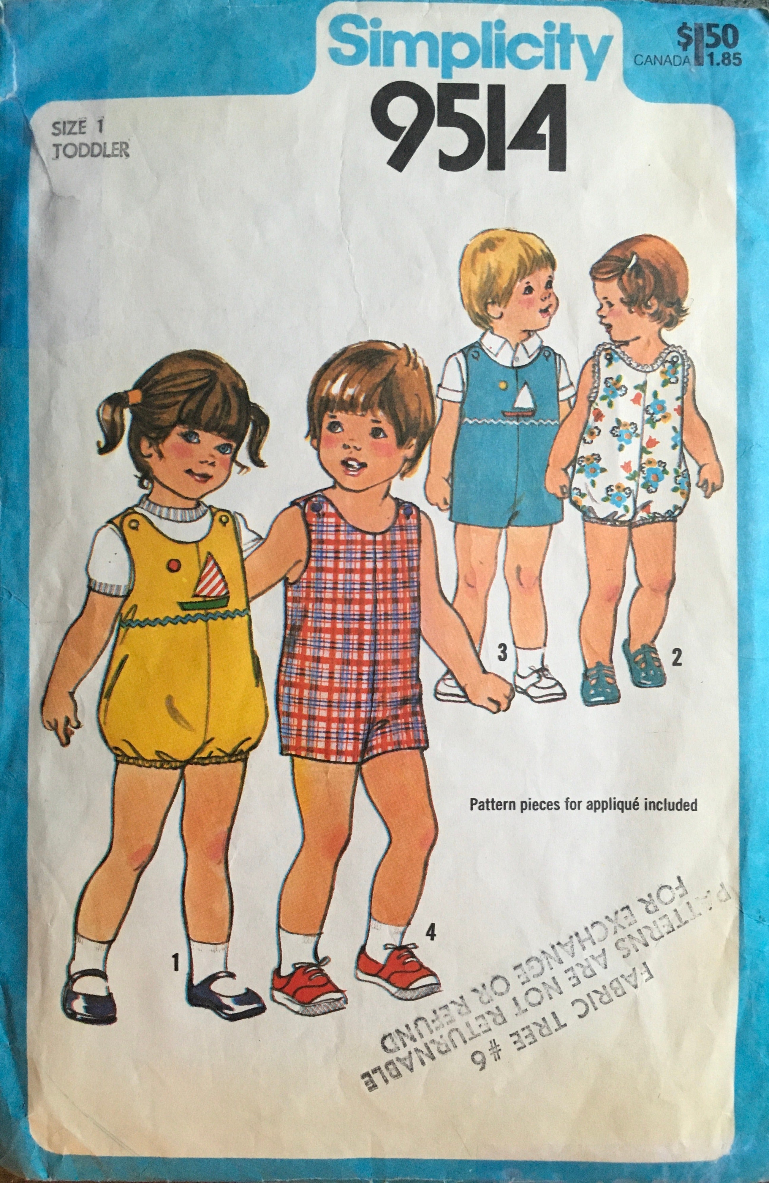 Simplicity 9514 Sewing Pattern (Vintage) CUT