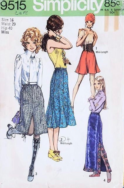 Simplicity 9515 Sewing Pattern (Vintage) CUT