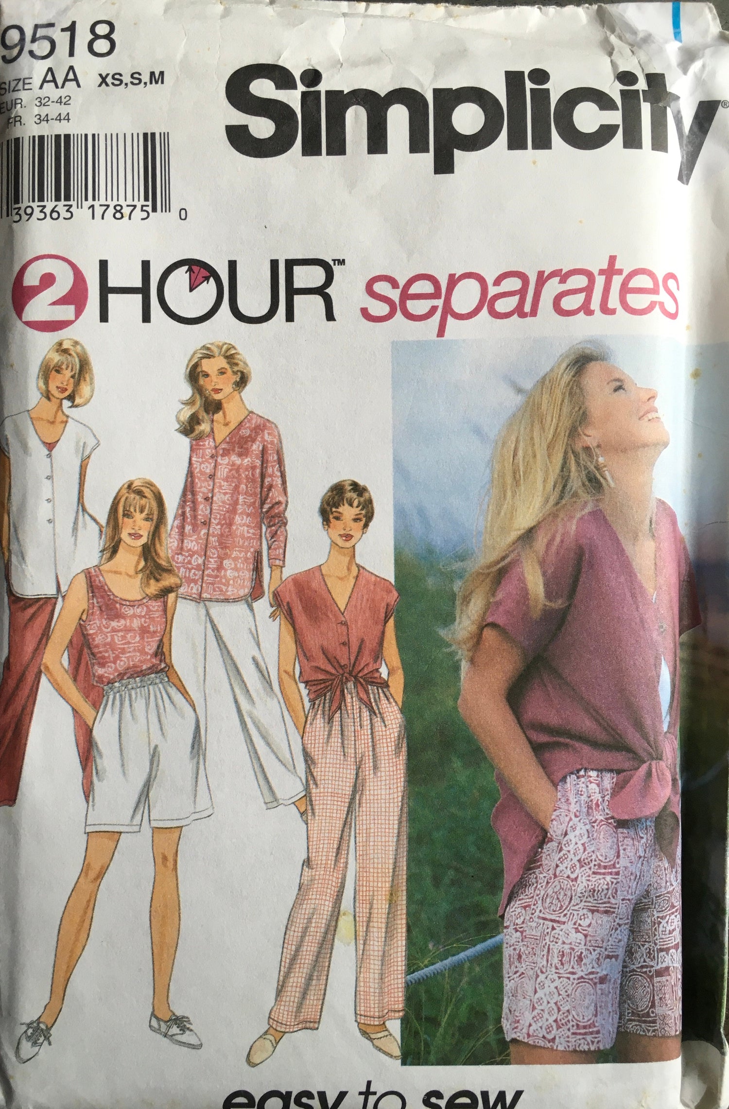 Simplicity 9518 Sewing Pattern (Vintage) UNCUT