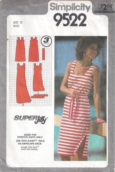 Simplicity 9522 Sewing Pattern (Vintage) CUT