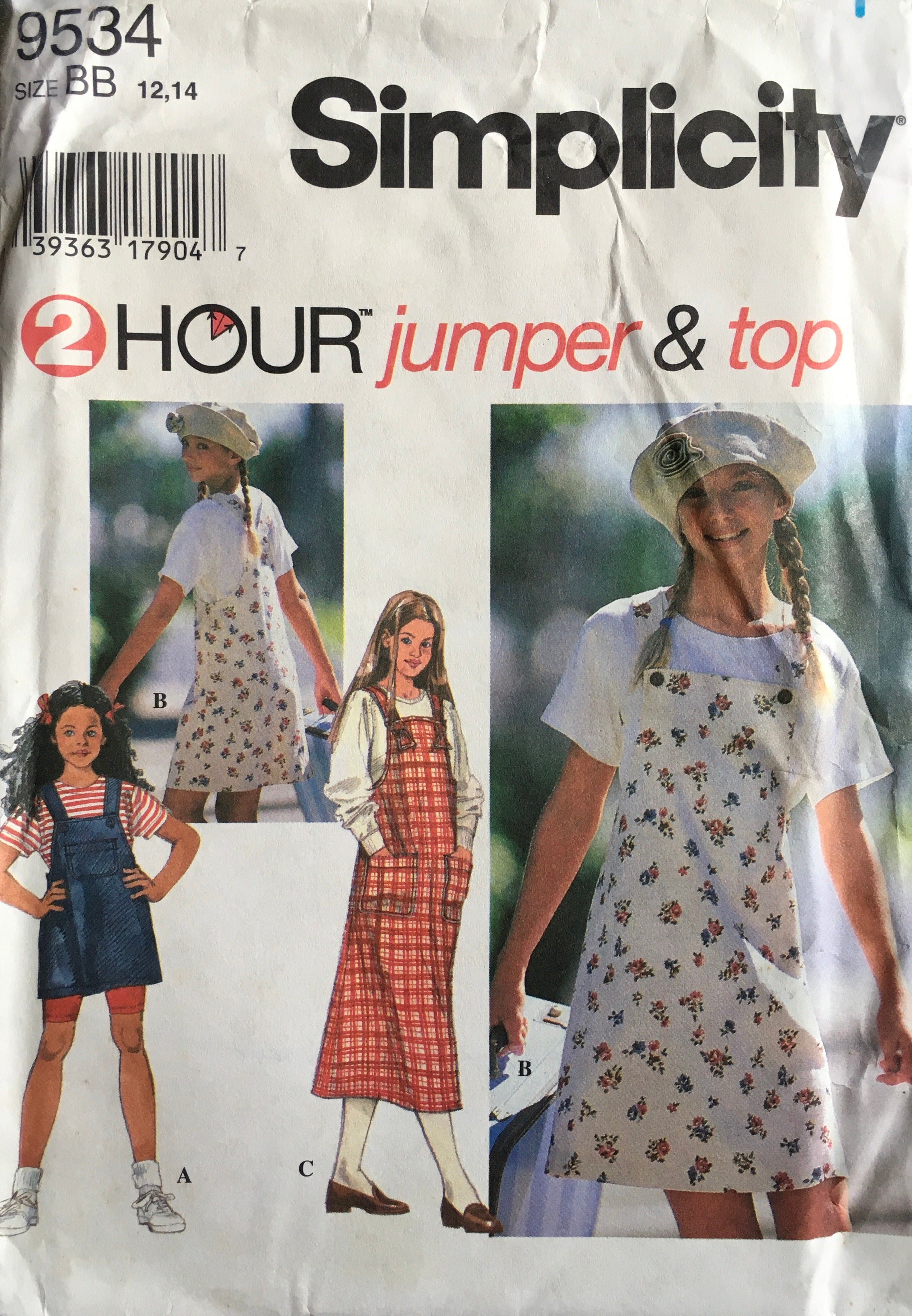 Simplicity 9534 Sewing Pattern (Vintage) UNCUT