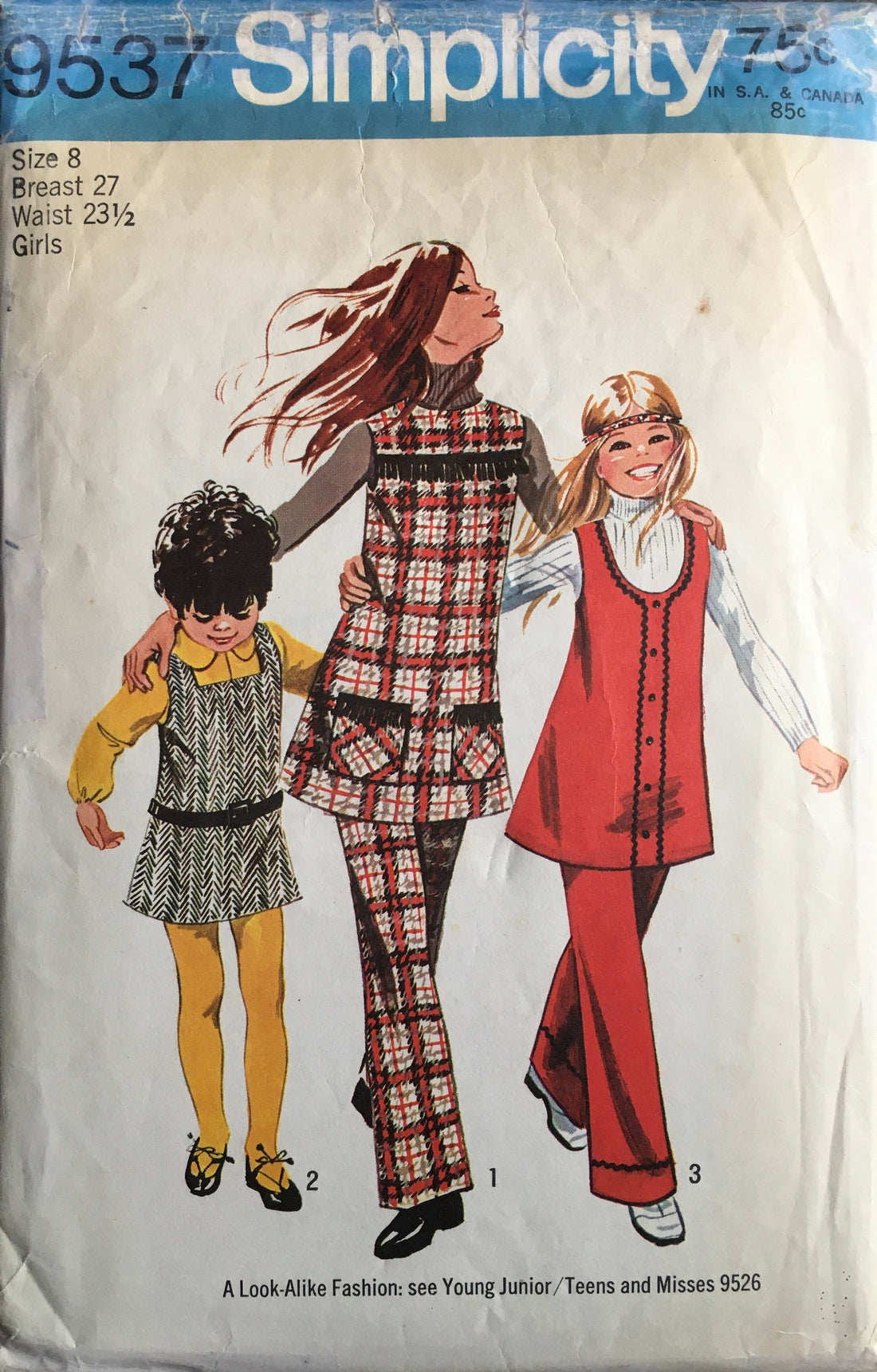 Simplicity 9537 Sewing Pattern (Vintage) CUT