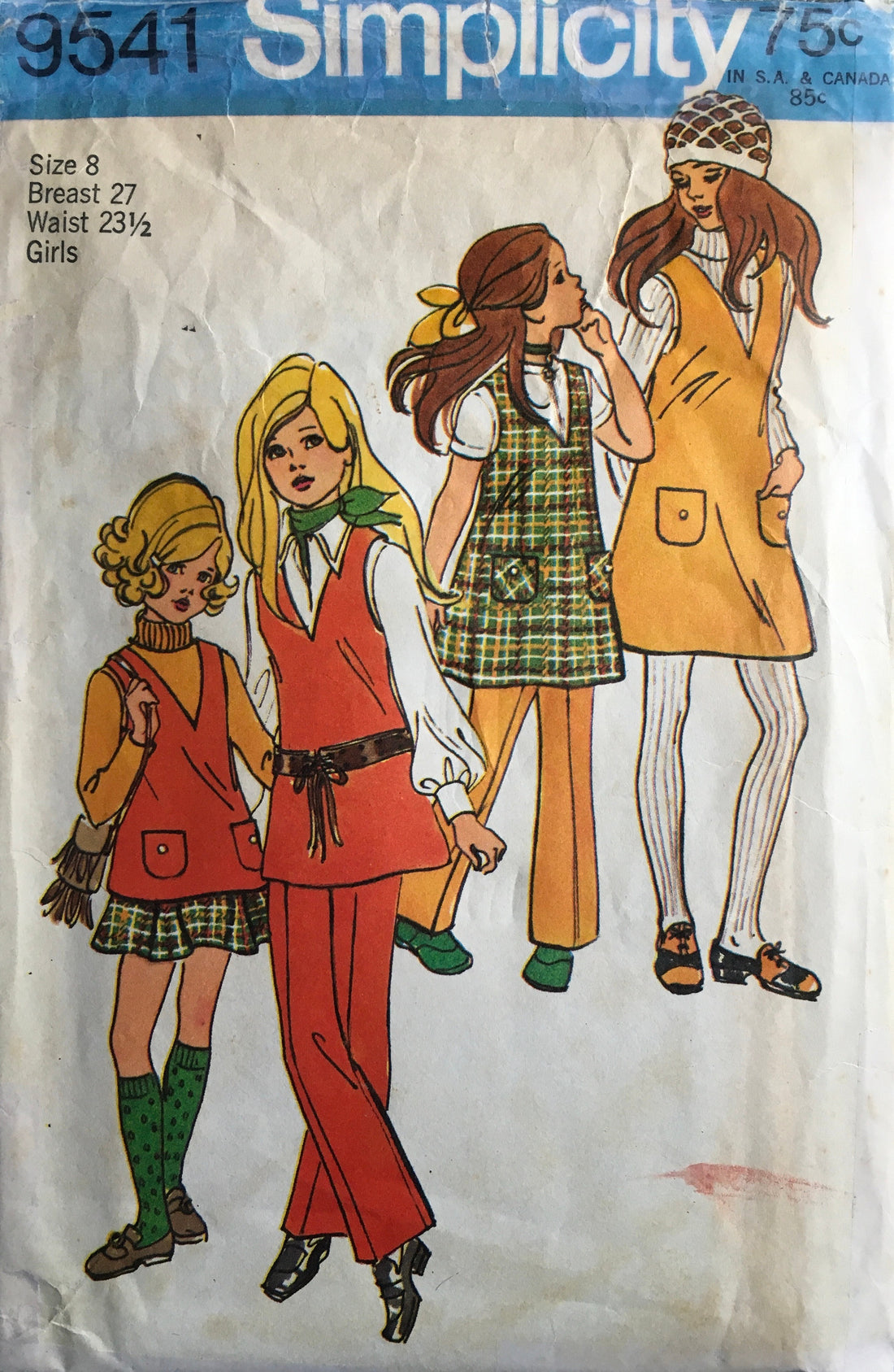 Simplicity 9541 Sewing Pattern (Vintage) CUT