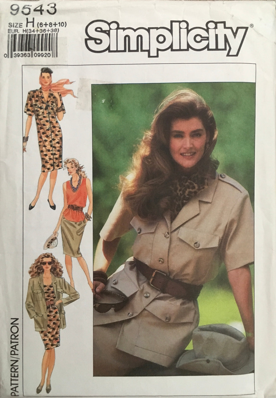 Simplicity 9543 Sewing Pattern (Vintage) UNCUT