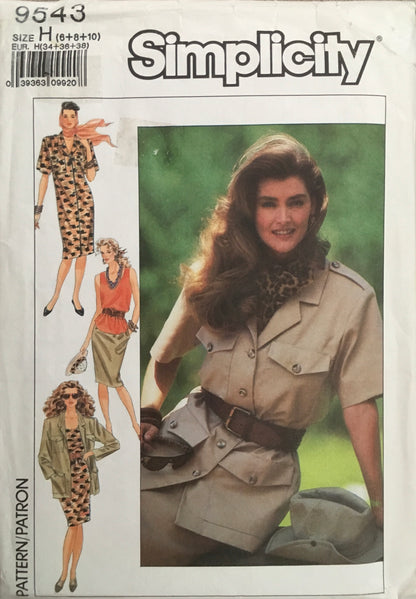 Simplicity 9543 Sewing Pattern (Vintage) UNCUT