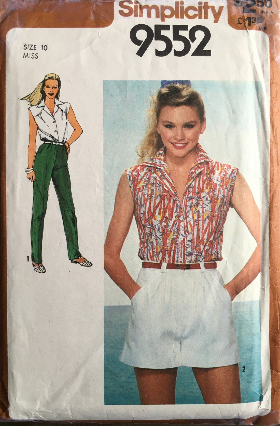 Simplicity 9552 Sewing Pattern (Vintage) CUT