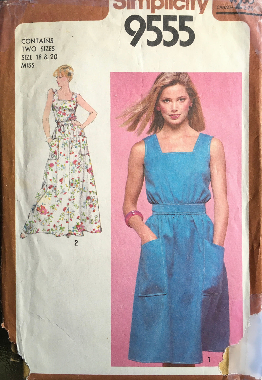 Simplicity 9555 Sewing Pattern (Vintage) UNCUT