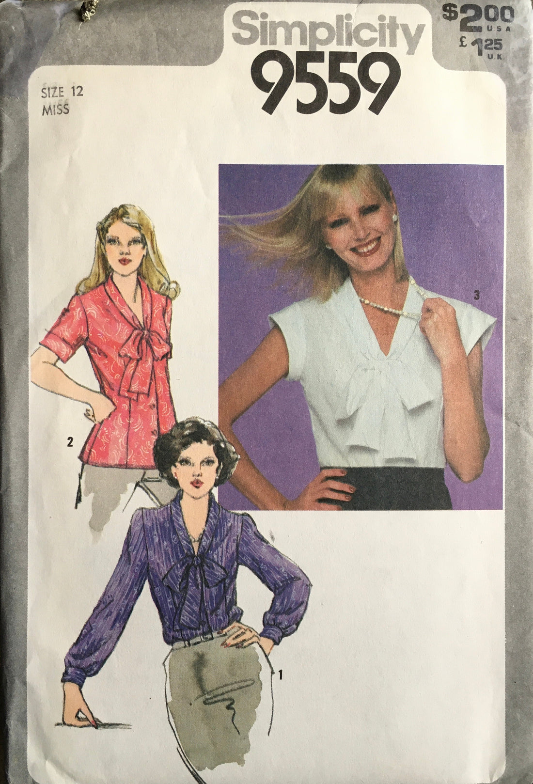 Simplicity 9559 Sewing Pattern (Vintage) UNCUT/CUT