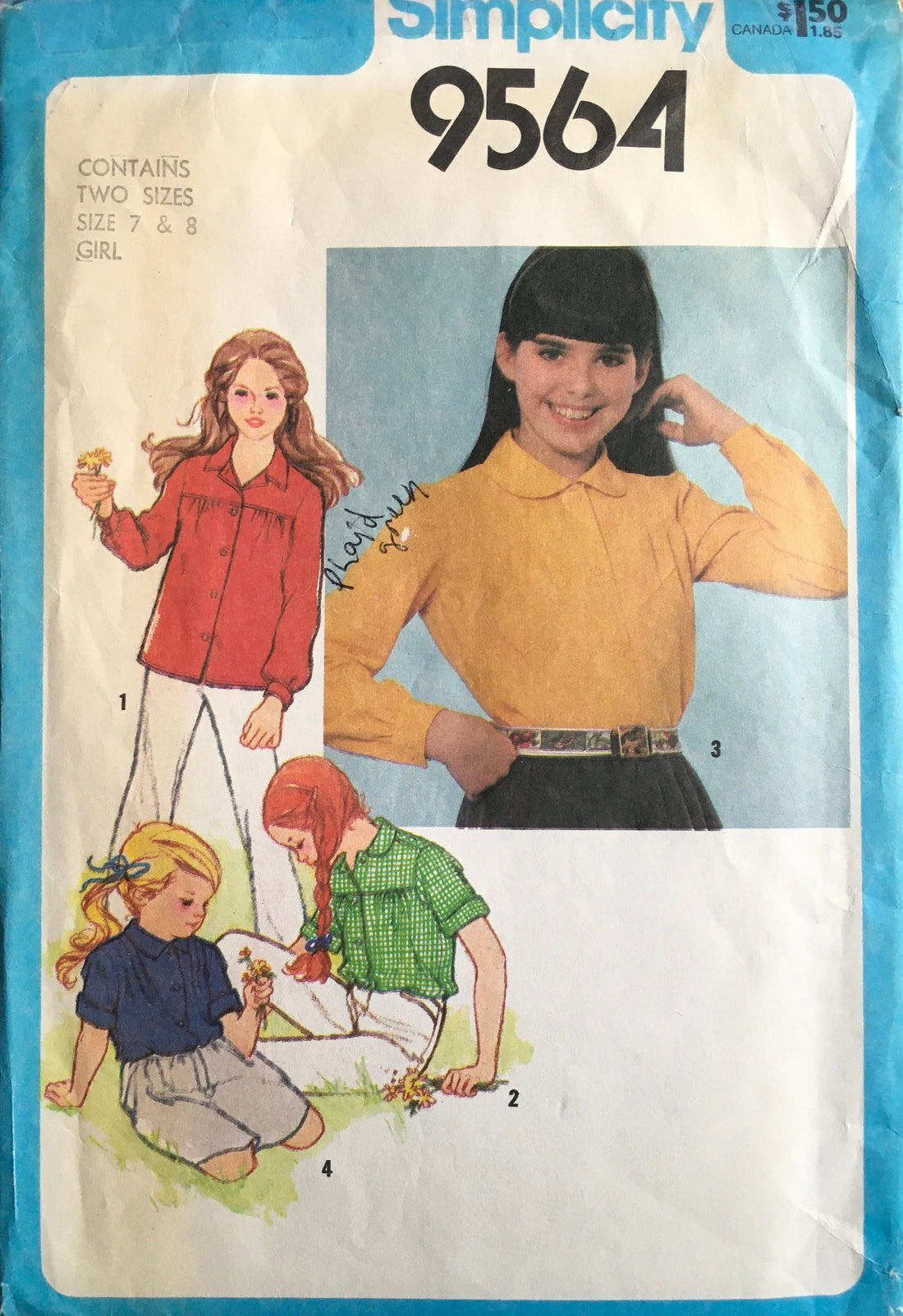 Simplicity 9564 Sewing Pattern (Vintage) CUT