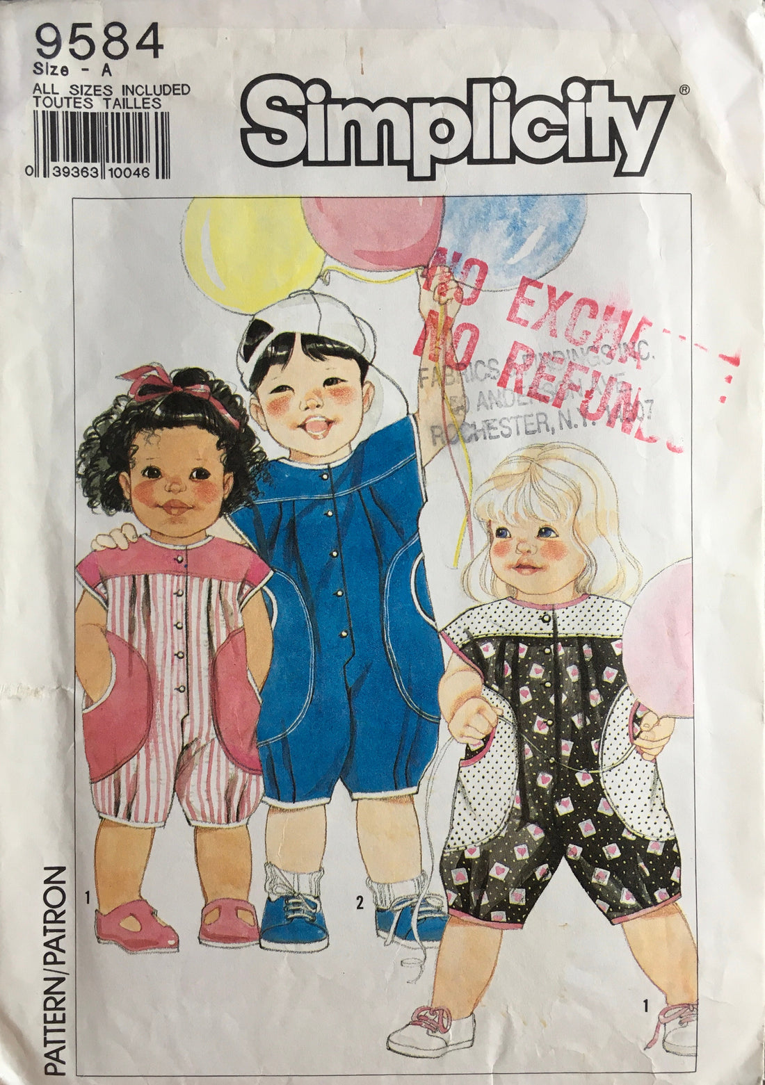Simplicity 9584 Sewing Pattern (Vintage) CUT
