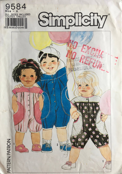 Simplicity 9584 Sewing Pattern (Vintage) CUT