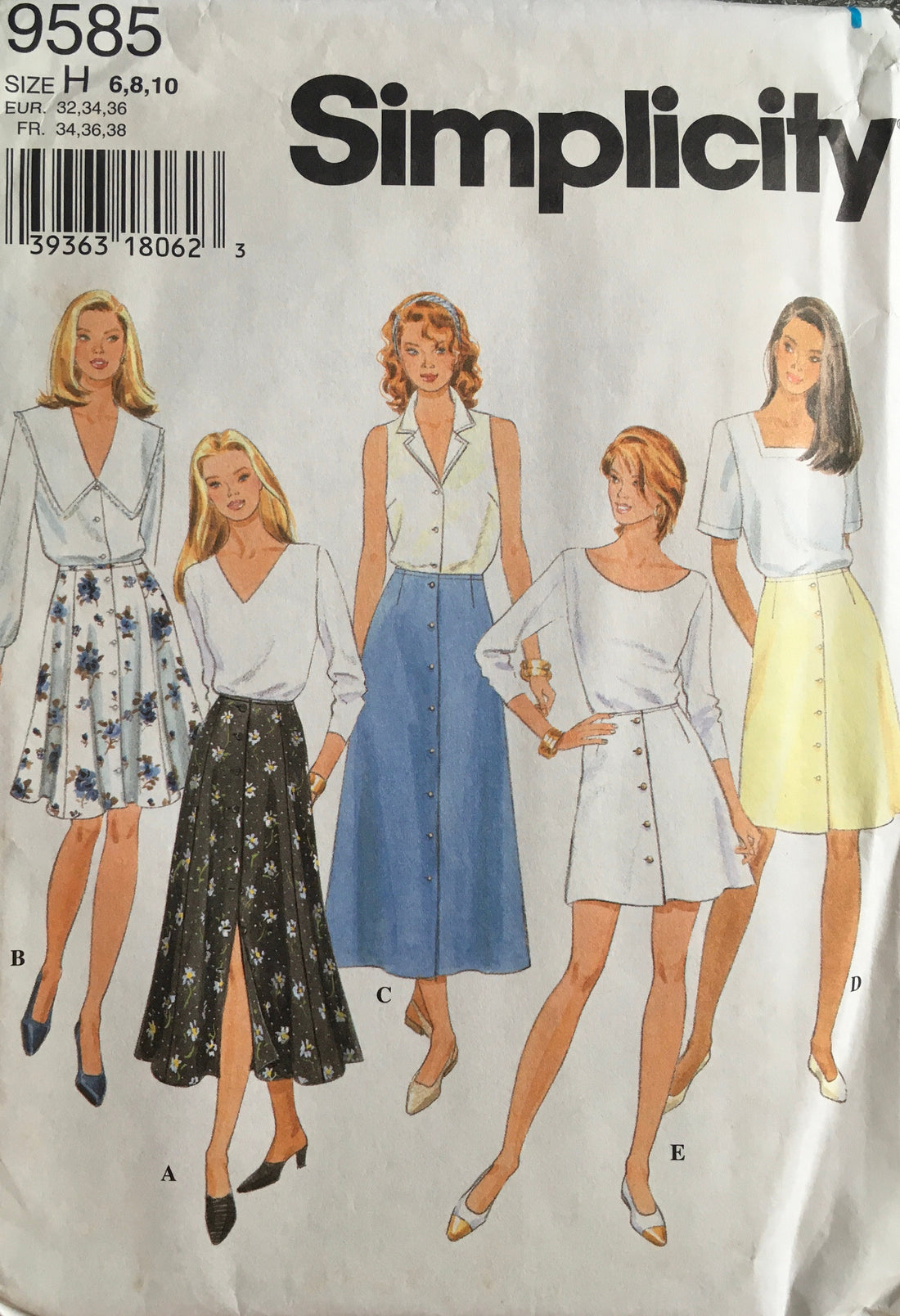 Simplicity 9585 Sewing Pattern (Vintage) UNCUT