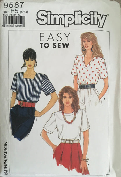 Simplicity 9587 Sewing Pattern (Vintage) UNCUT/CUT