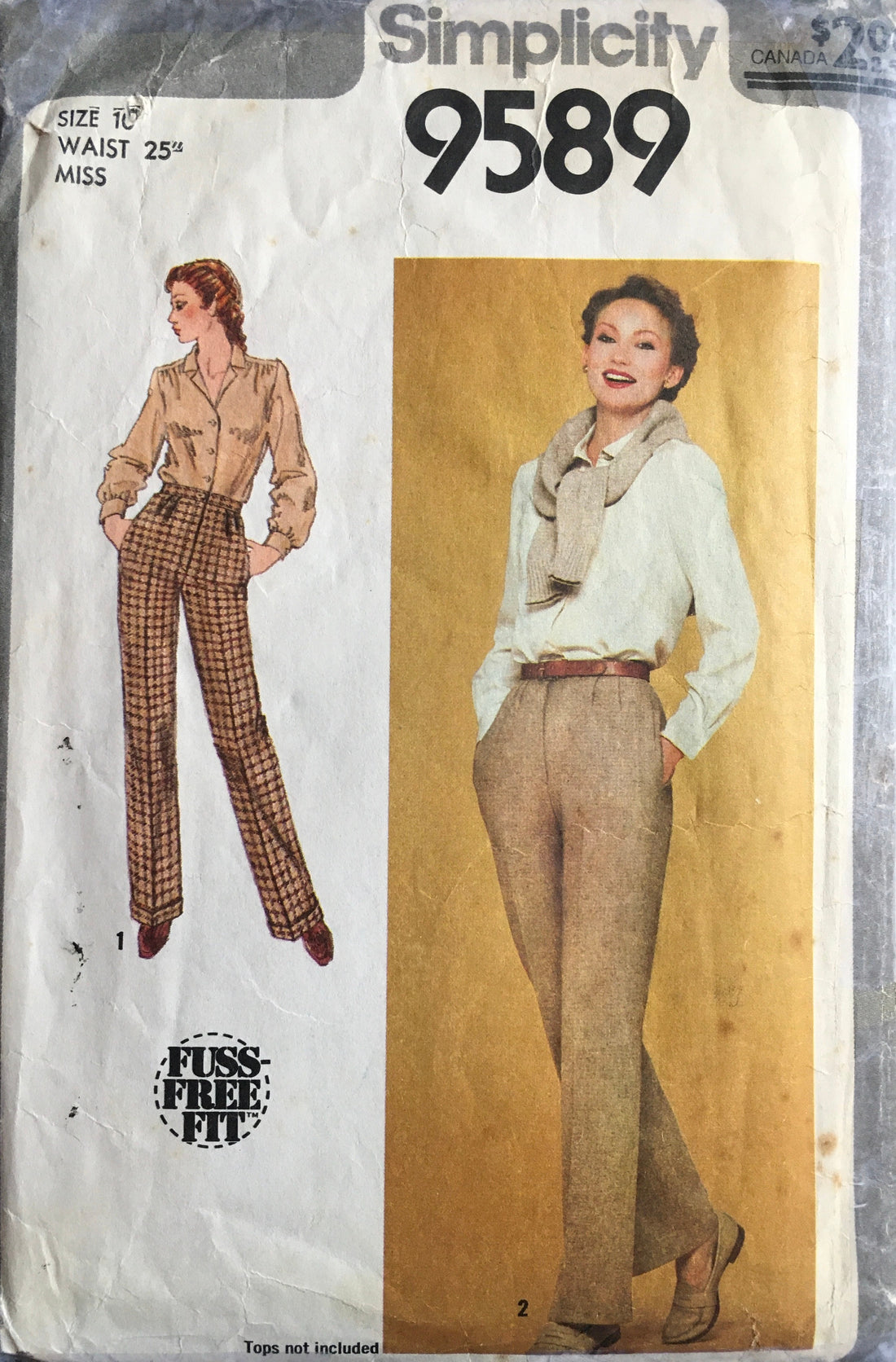Simplicity 9589 Sewing Pattern (Vintage) UNCUT/CUT