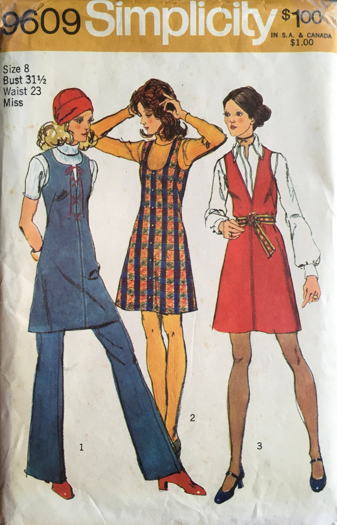 Simplicity 9609 Sewing Pattern (Vintage) UNCUT/CUT
