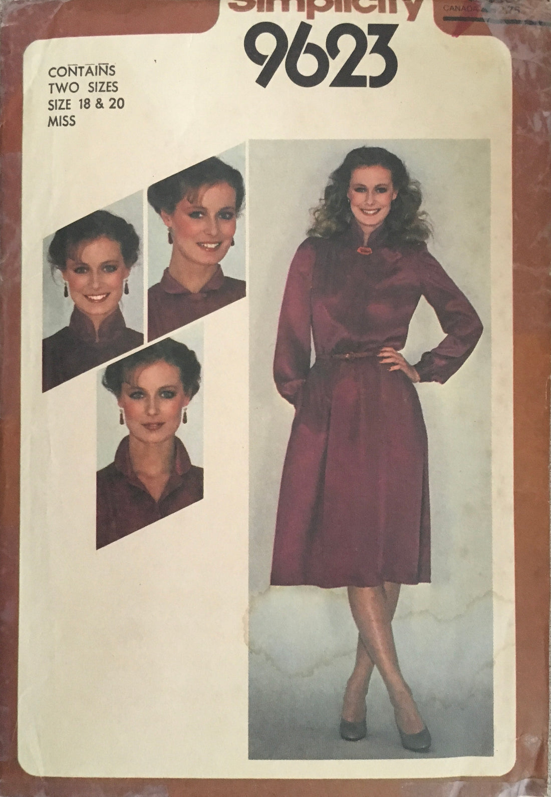 Simplicity 9623 Sewing Pattern (Vintage) UNCUT