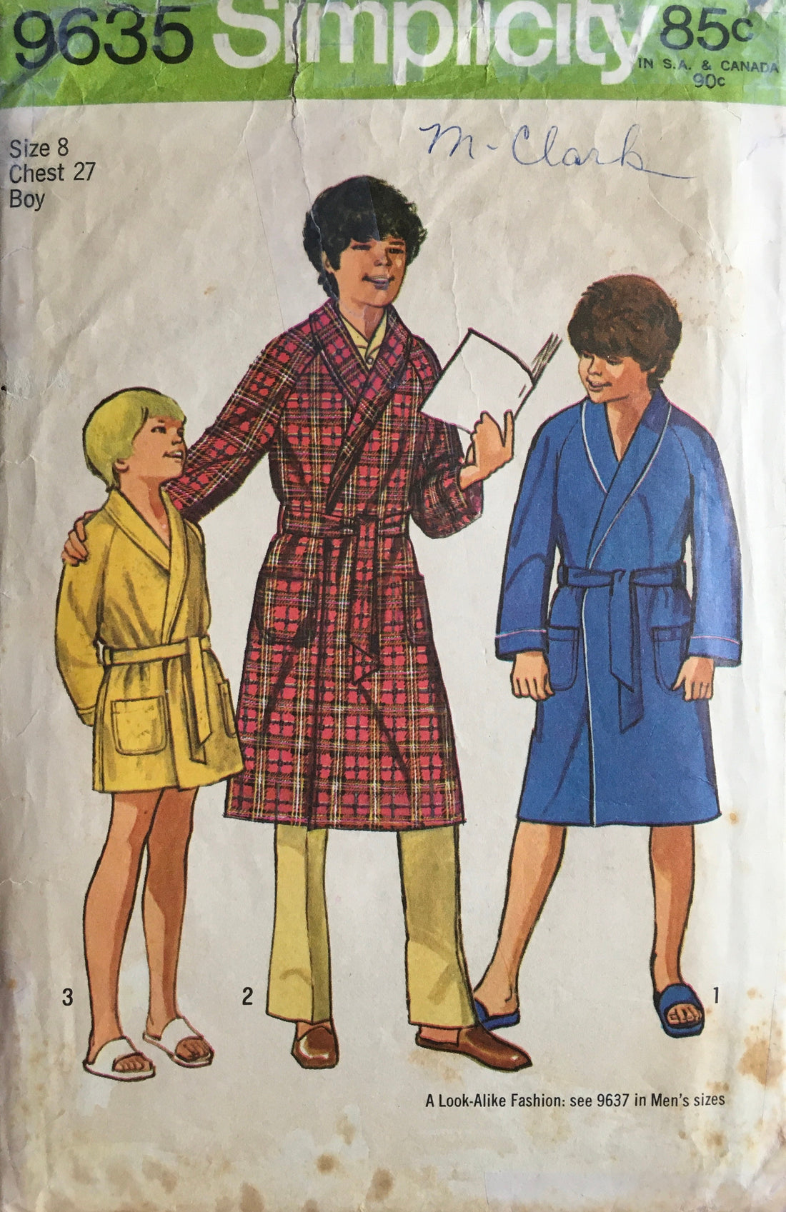 Simplicity 9635 Sewing Pattern (Vintage) CUT