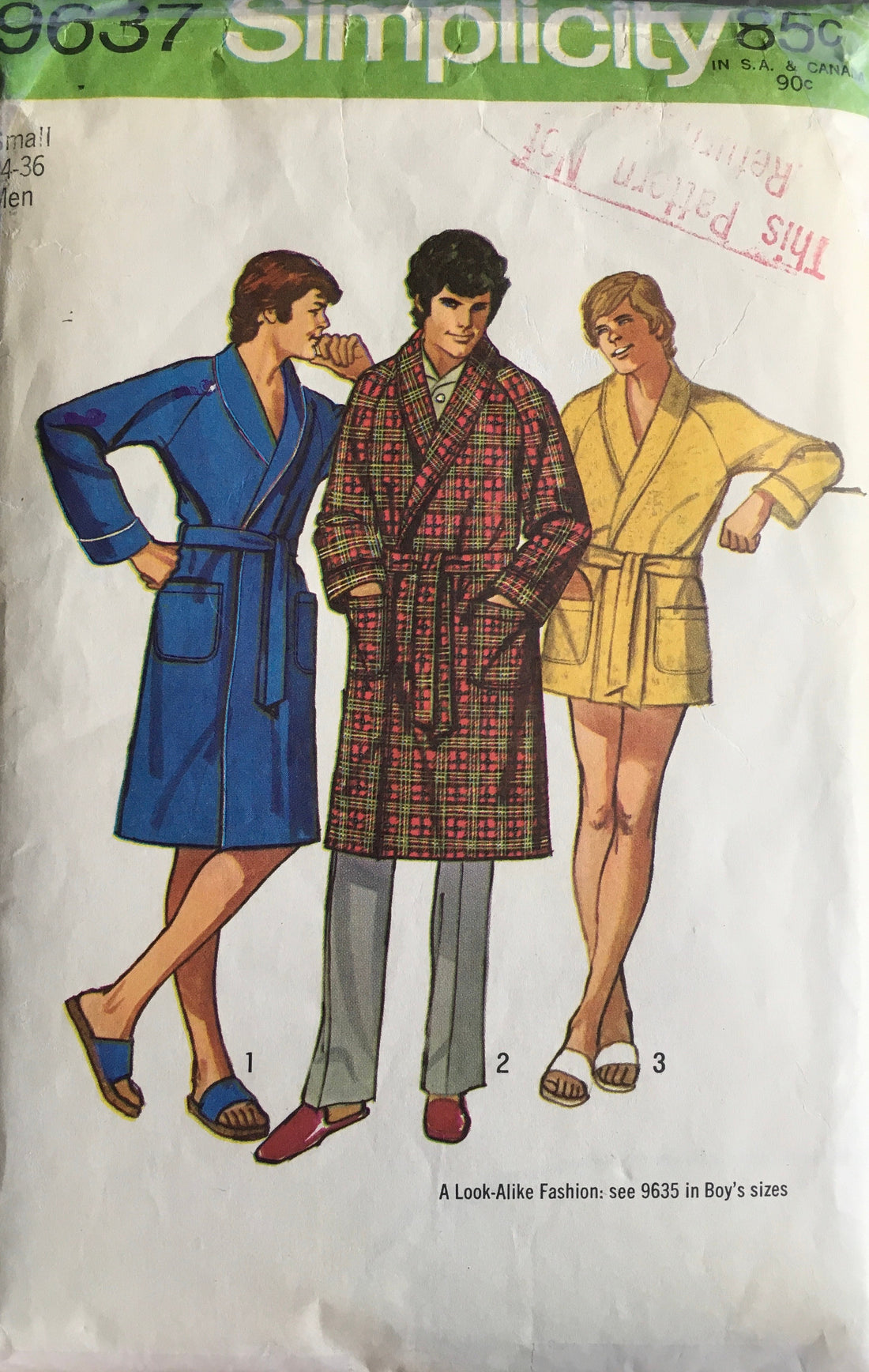 Simplicity 9637 Sewing Pattern (Vintage) UNCUT