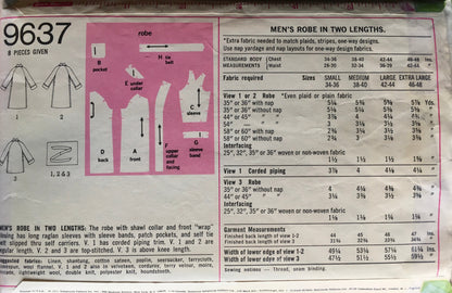 Simplicity 9637 Sewing Pattern (Vintage) UNCUT