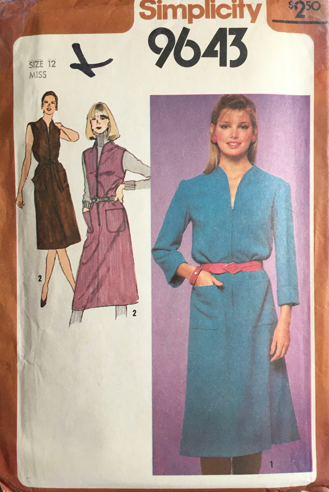 Simplicity 9643 Sewing Pattern (Vintage) UNCUT