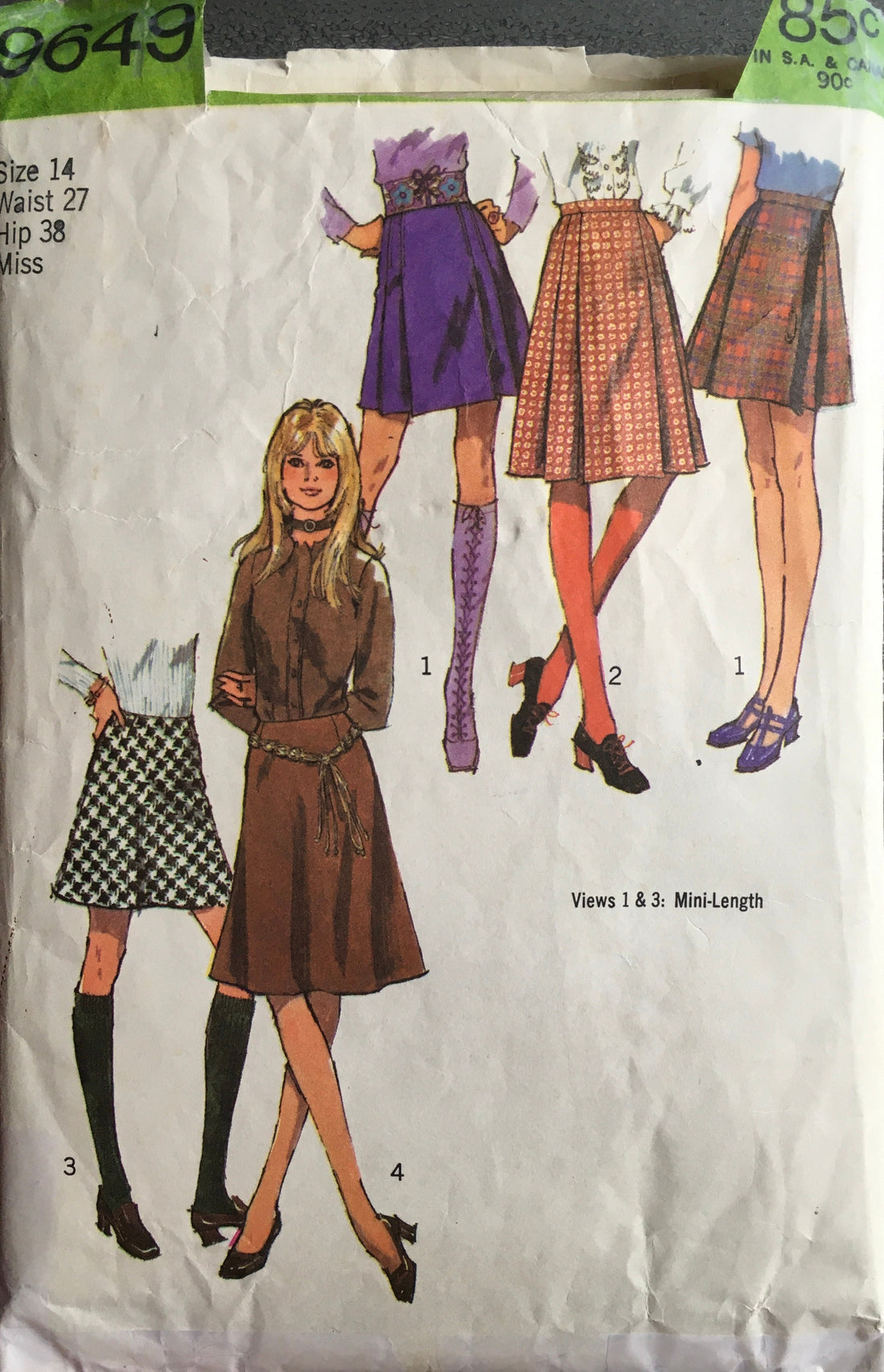 Simplicity 9649 Sewing Pattern (Vintage) CUT