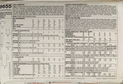 Simplicity 9655 Sewing Pattern (Vintage) CUT