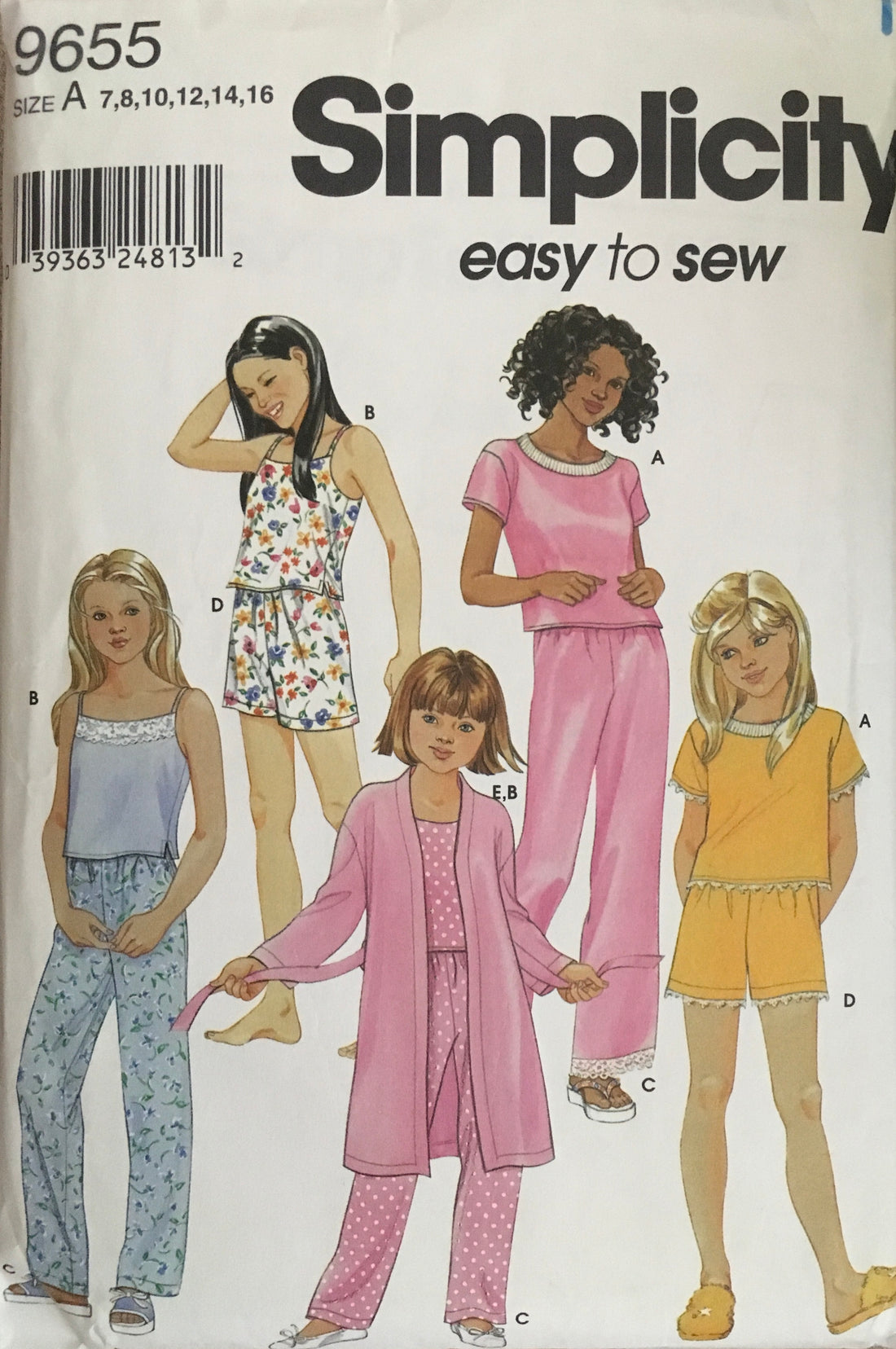 Simplicity 9655 Sewing Pattern (Vintage) CUT