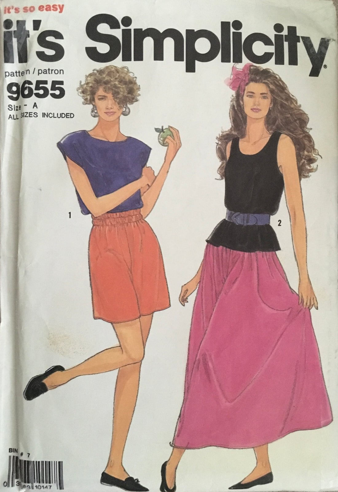Simplicity 9655 Sewing Pattern (Vintage) UNCUT