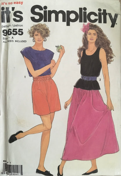 Simplicity 9655 Sewing Pattern (Vintage) UNCUT