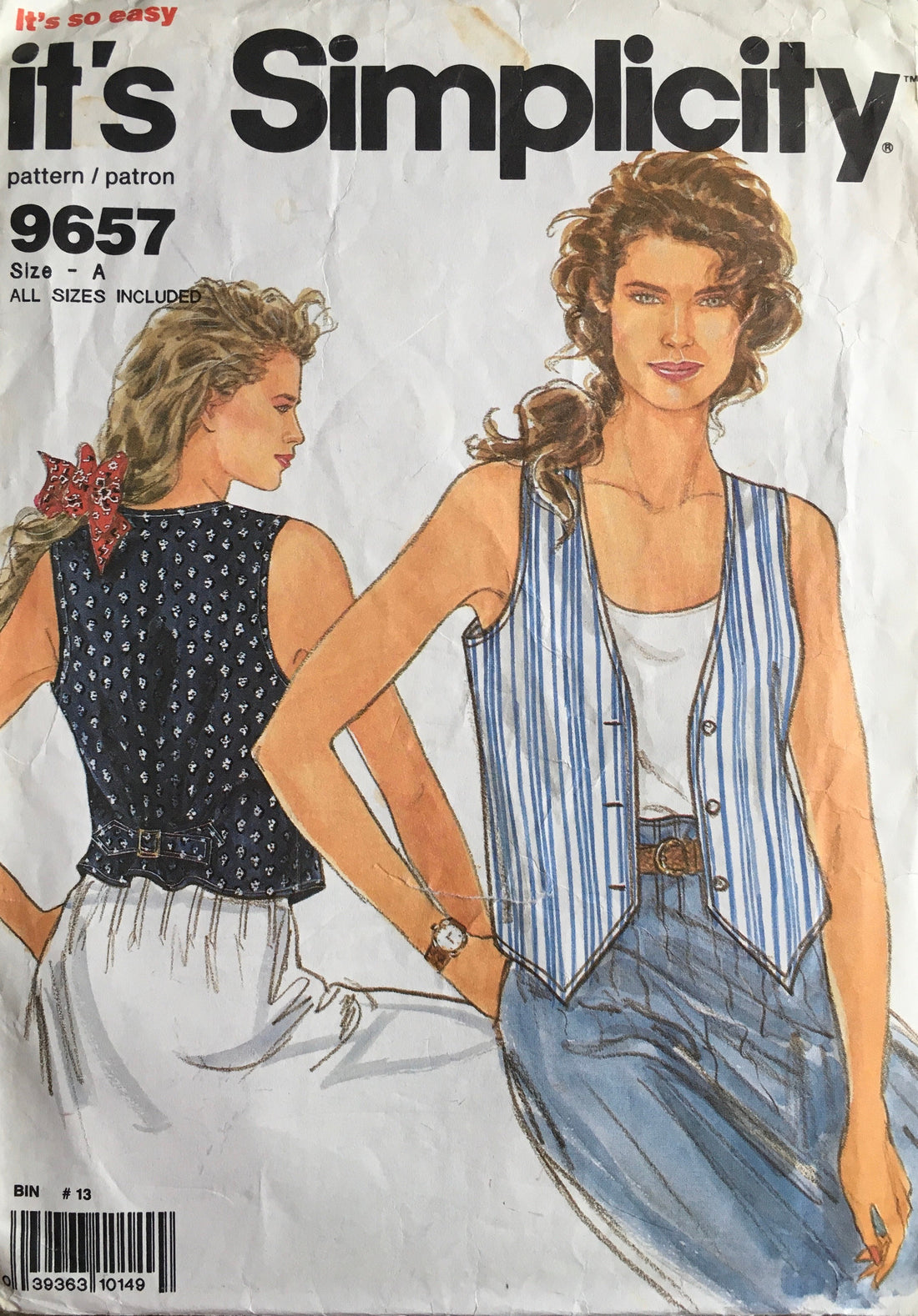 Simplicity 9657 Sewing Pattern (Vintage) CUT
