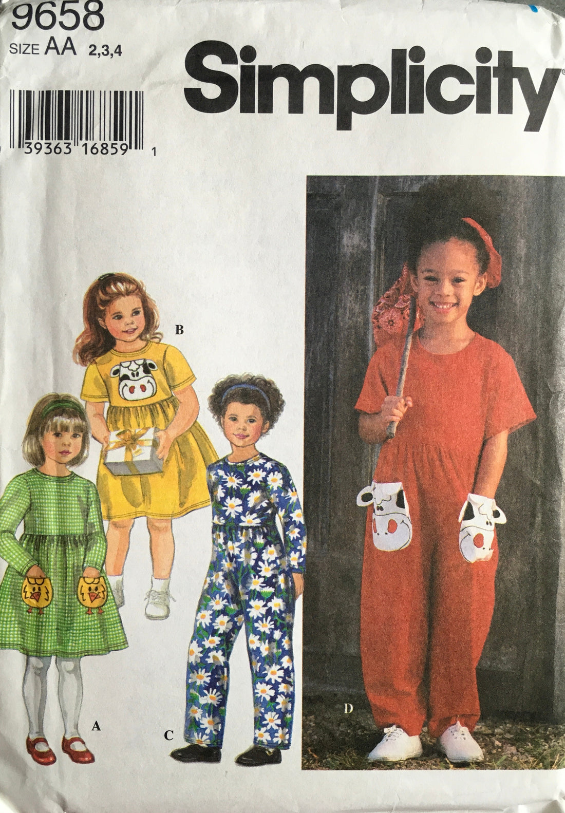 Simplicity 9658 Sewing Pattern (Vintage) UNCUT