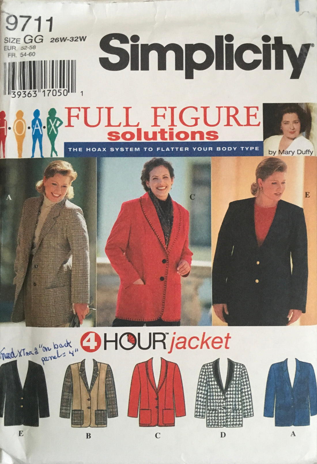 Simplicity 9711 Sewing Pattern (Vintage) UNCUT