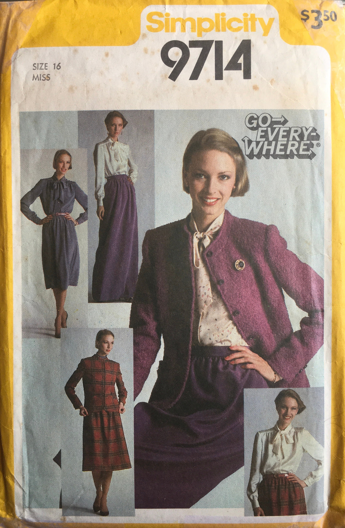 Simplicity 9714 Sewing Pattern (Vintage) UNCUT/CUT