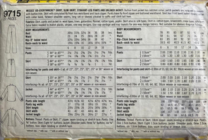 Simplicity 9715 Sewing Pattern (Vintage) CUT