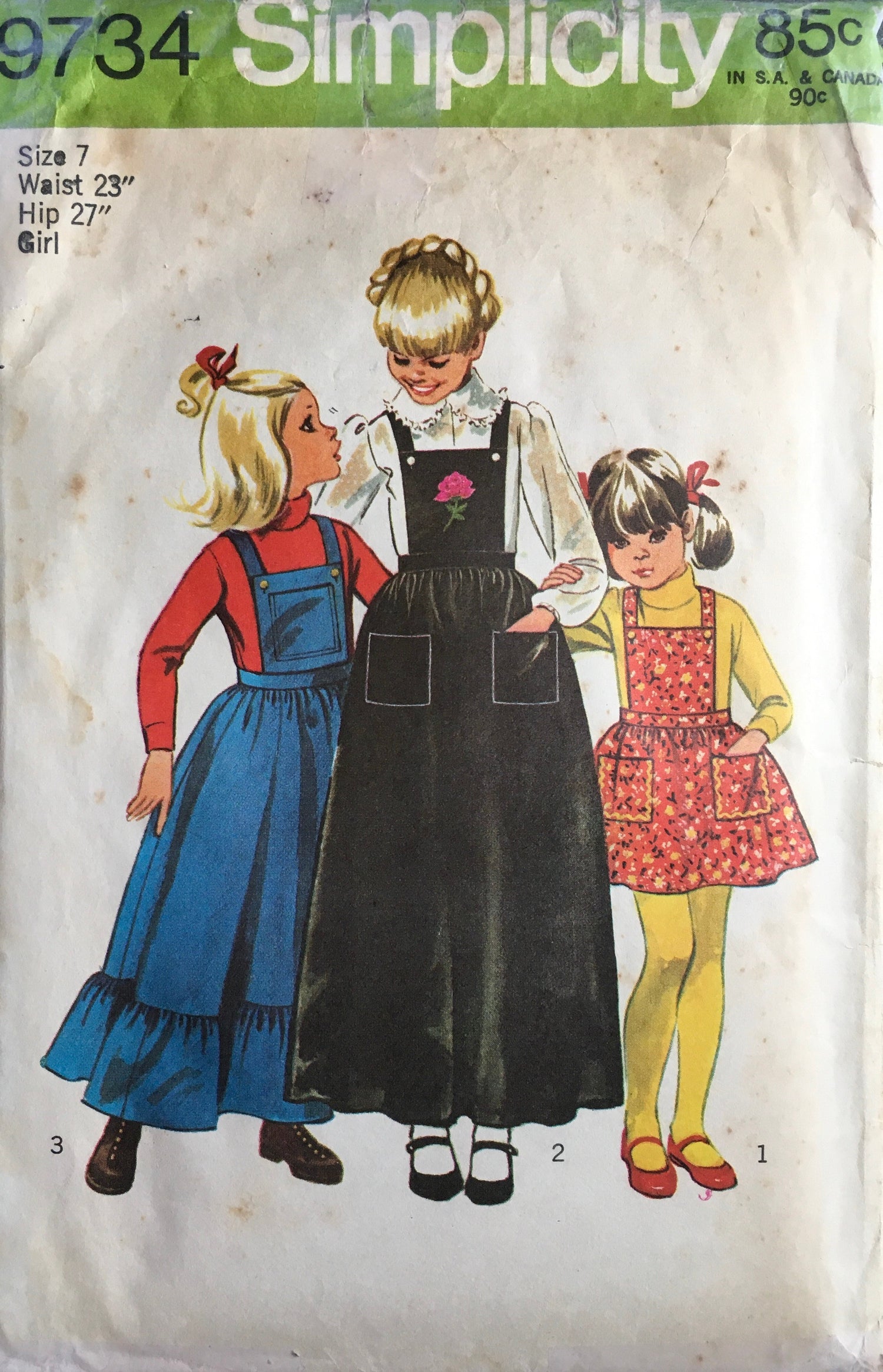 Simplicity 9734 Sewing Pattern (Vintage) CUT