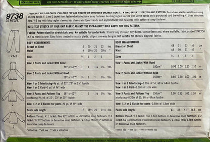 Simplicity 9738 Sewing Pattern (Vintage) CUT