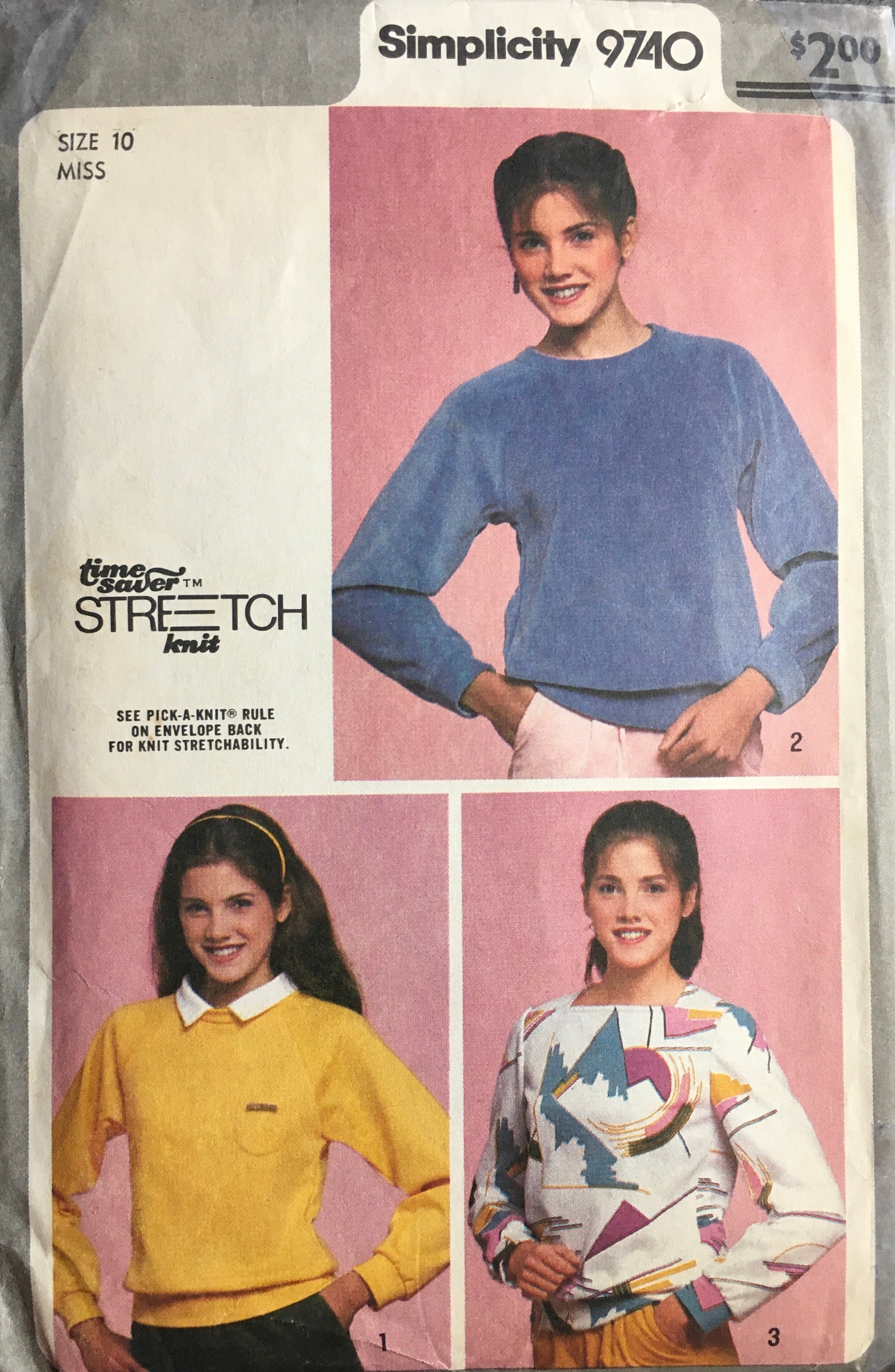 Simplicity 9740 Sewing Pattern (Vintage) CUT