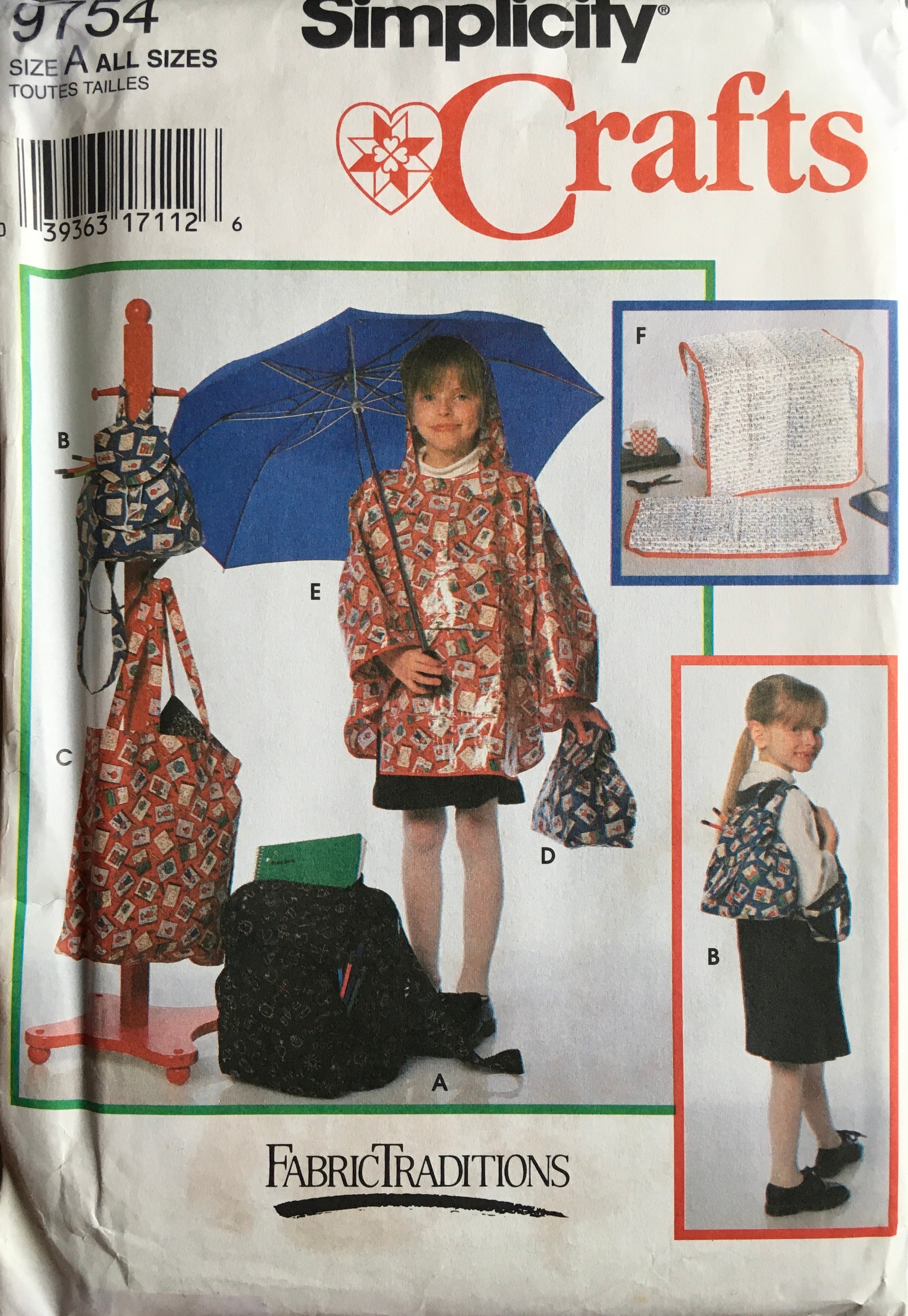 Simplicity 9754 Sewing Pattern (Vintage) UNCUT