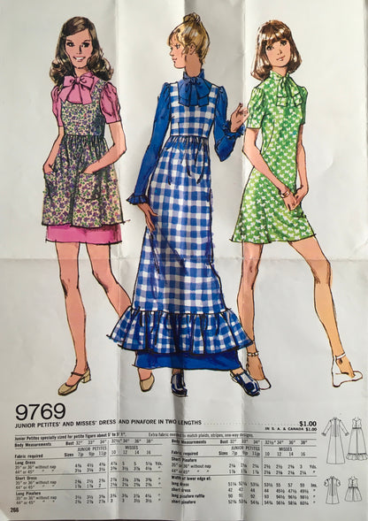 Simplicity 9769 Sewing Pattern (Vintage) CUT