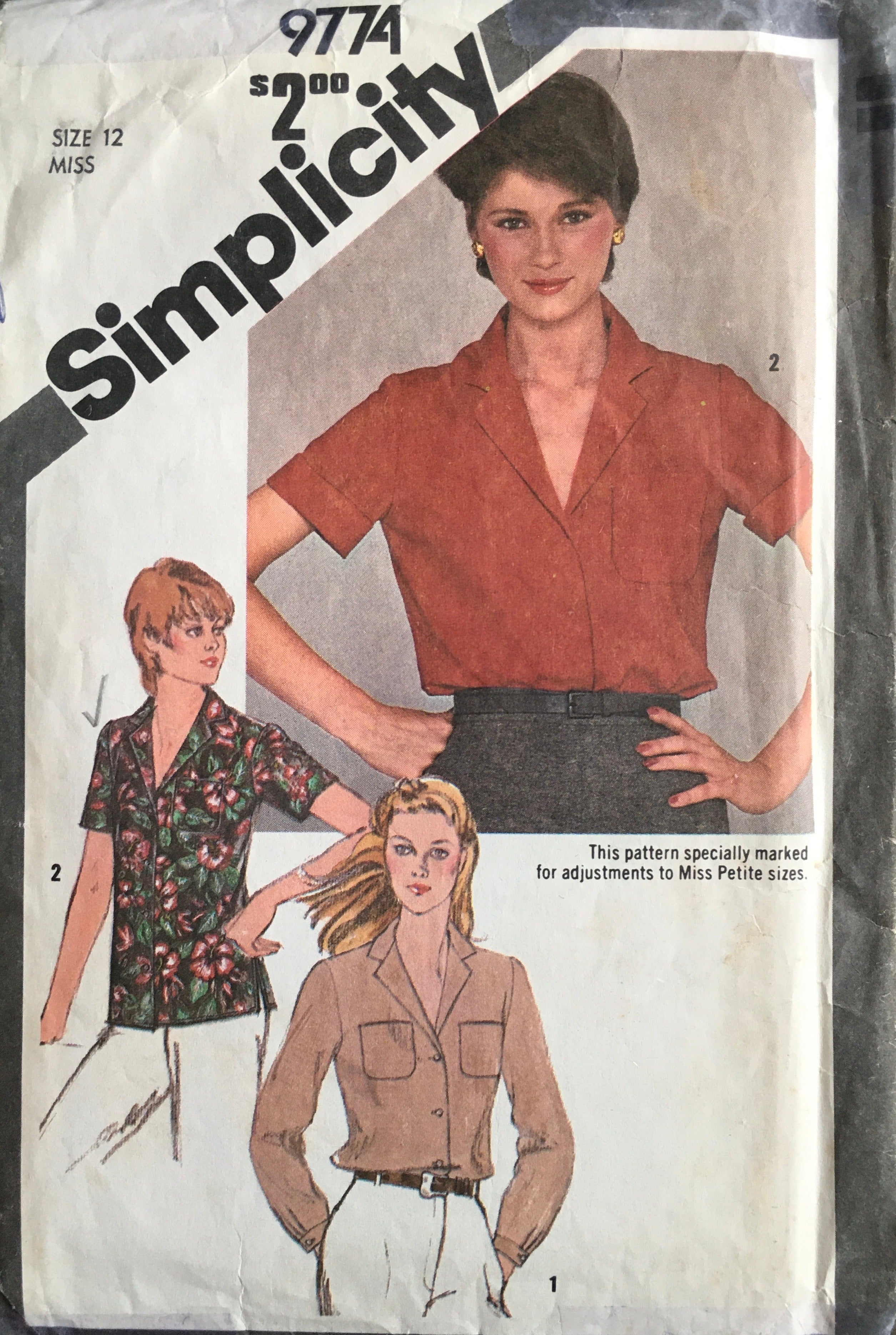 Simplicity 9774 Sewing Pattern (Vintage) CUT