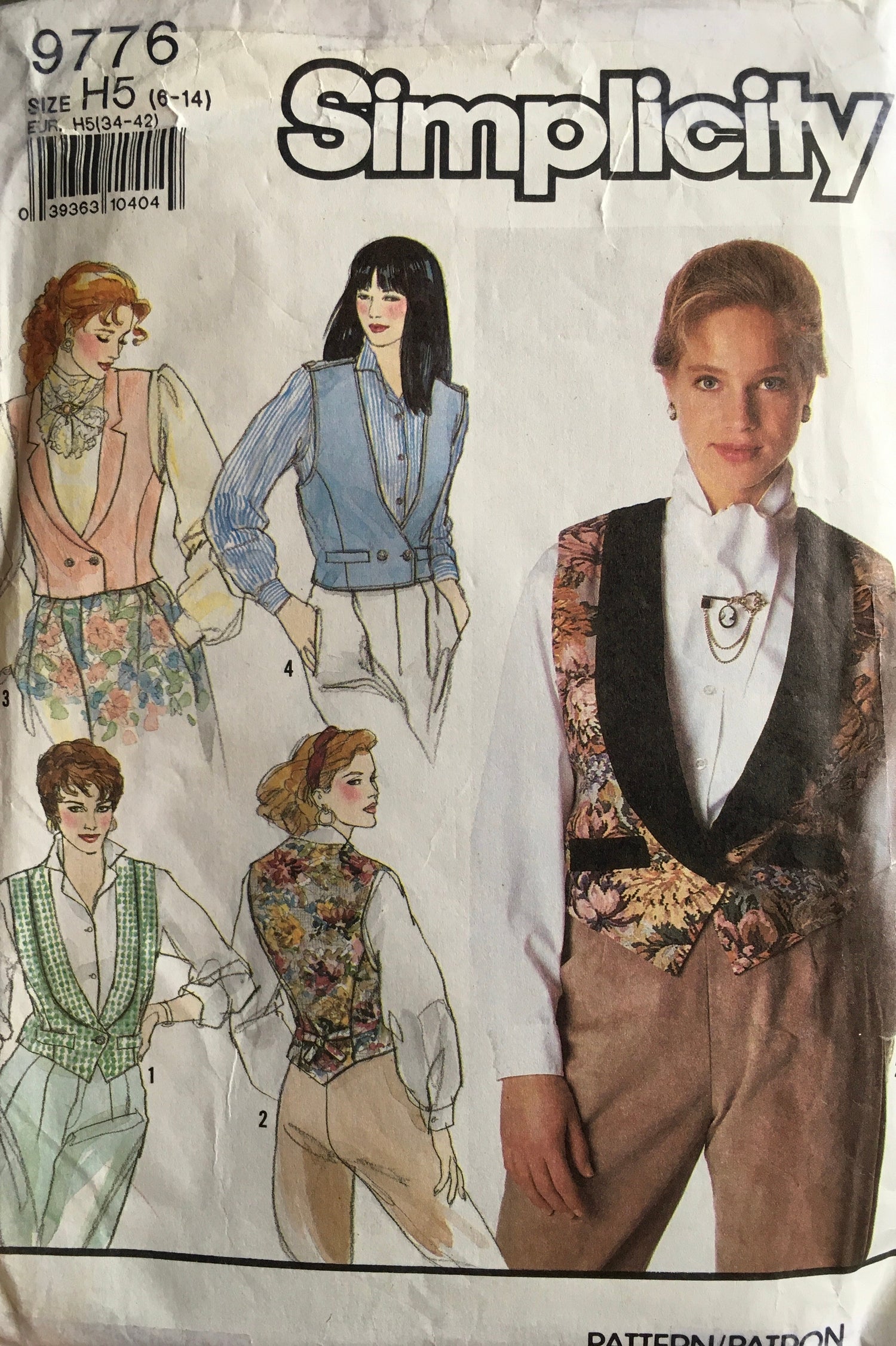 Simplicity 9776 Sewing Pattern (Vintage) CUT