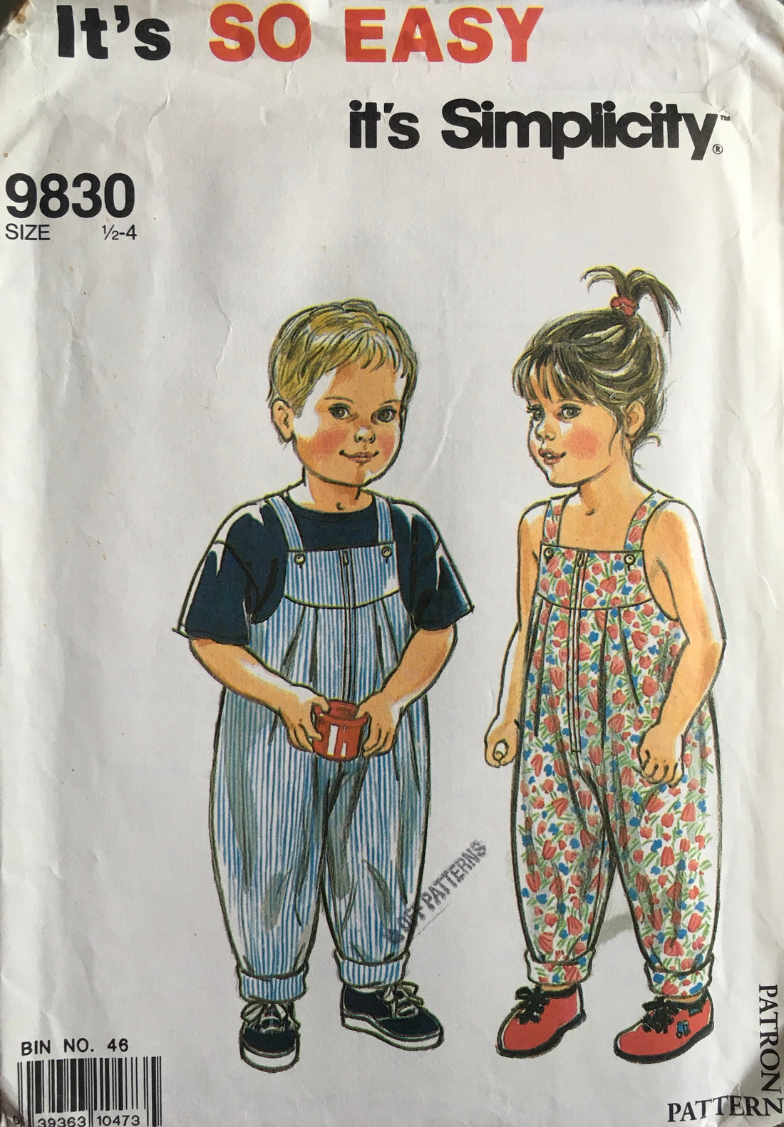 Simplicity 9830 Sewing Pattern (Vintage) UNCUT