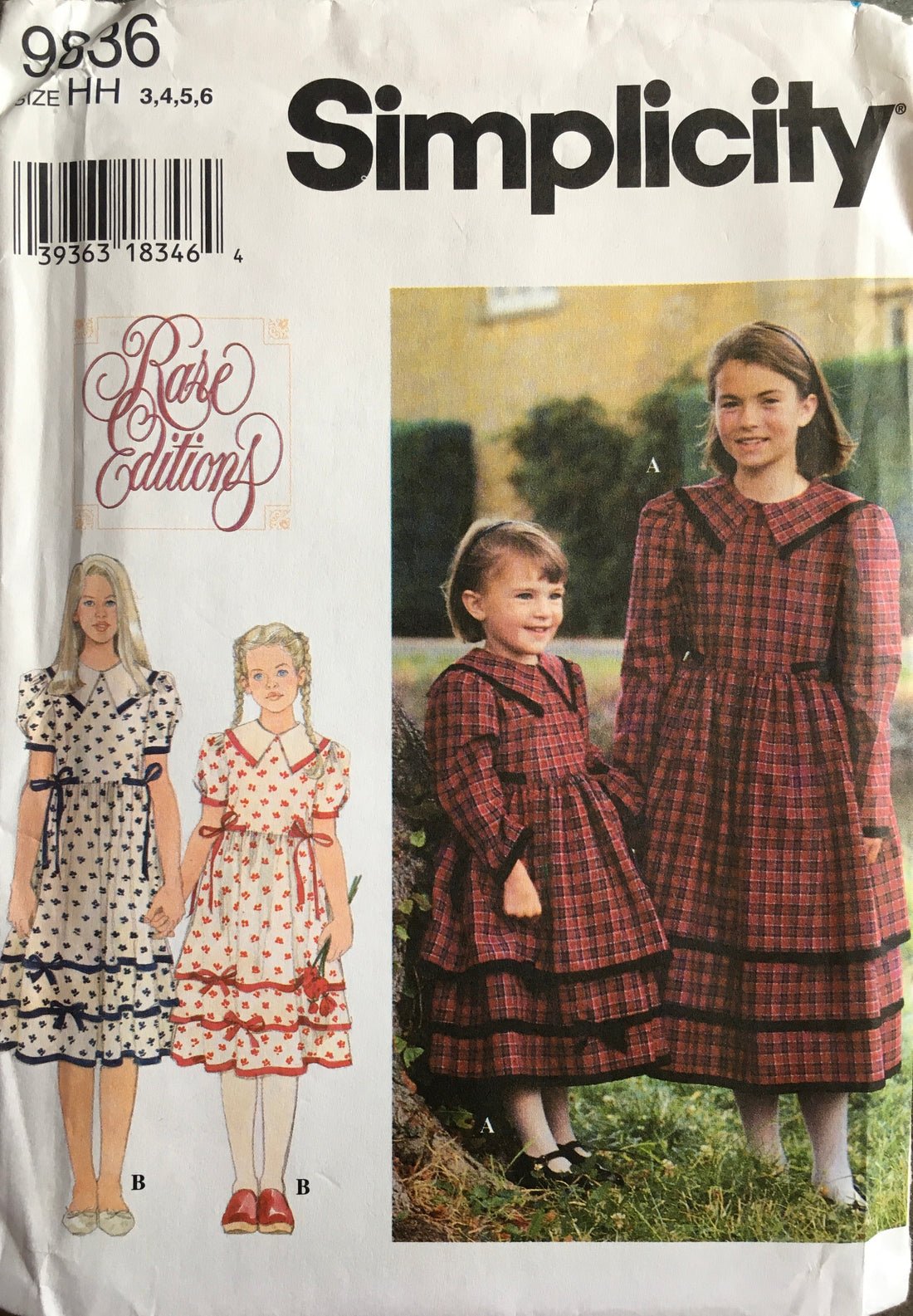 Simplicity 9836 Sewing Pattern (Vintage) UNCUT