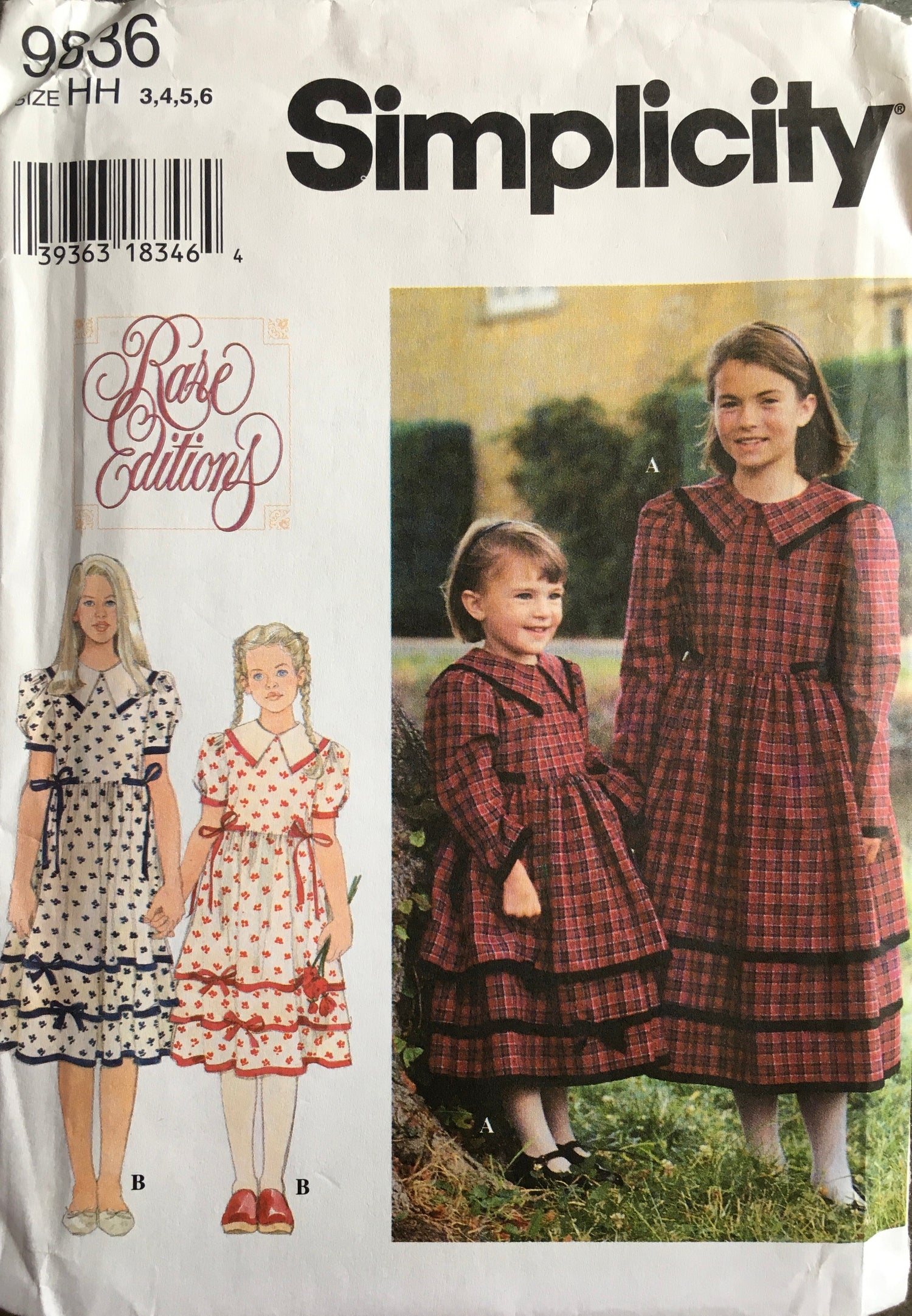 Simplicity 9836 Sewing Pattern (Vintage) UNCUT