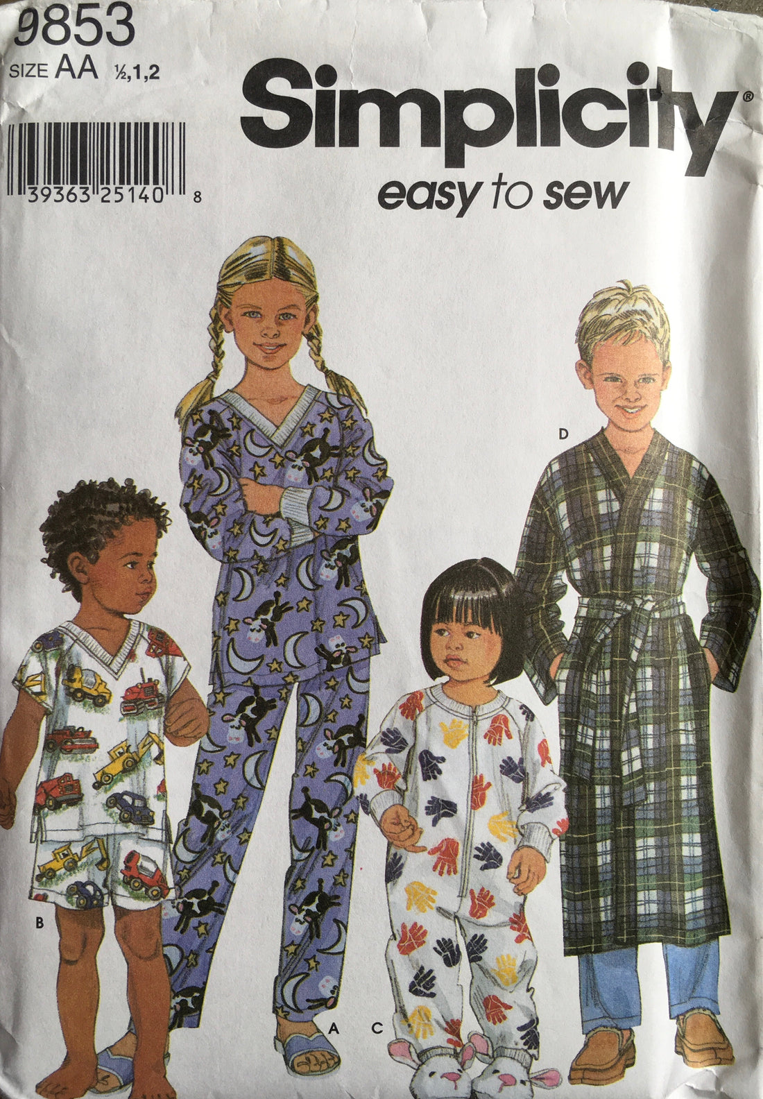 Simplicity 9853 Sewing Pattern (Vintage) UNCUT